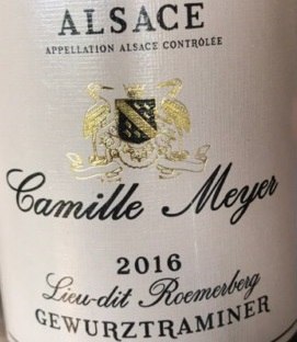 Winery Camille Meyer - Lieu-Dit Roemerberg Gewürztraminer