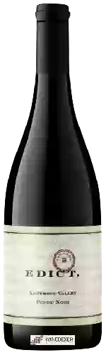Winery Edict - Anderson Valley Pinot Noir