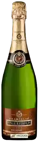 Winery Paul Lebrun - Brut Millesimé Champagne Grand Cru 'Cramant'