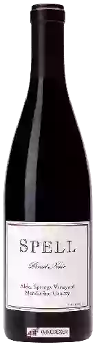 Winery Spell - Alder Vineyard Springs Pinot Noir